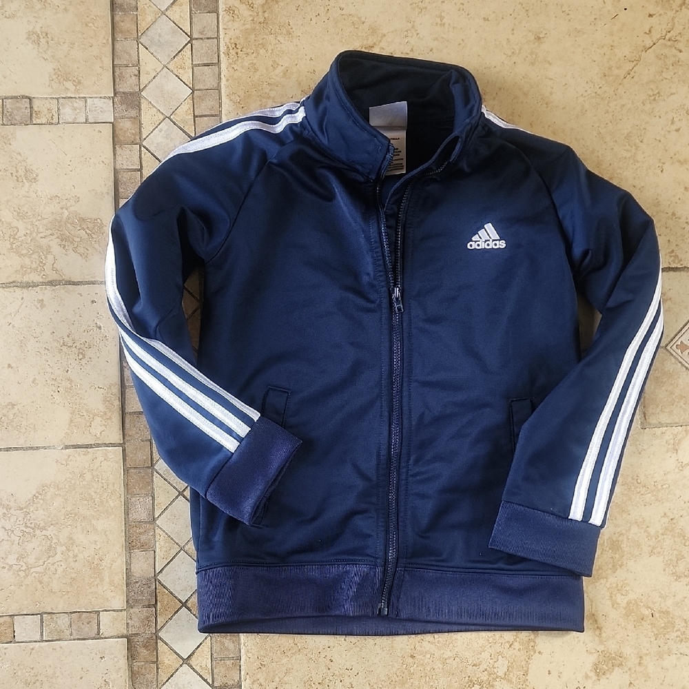 Adidas Kids Navy Blue Track Jacket